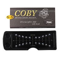 Брекеты COBY STR-022-5-5H из диоксида циркония,верхние,нижние,правые,левые на 1-5 зубы,.022" с крючком,ROTH от Атридент
