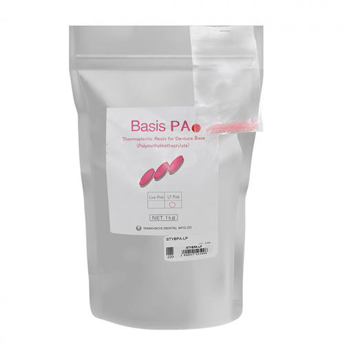 Пластмасса базисная Basis PA полиметилметакрилатная, для термо-пресса, цвет Live Pink, 1 кг. от Атридент