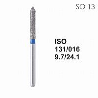 Бор алмазный MANI SO-13 по ISO 131, цилиндр ,016 х 9,7 х 24.1 мм, зернистость S, 5 штук от Атридент