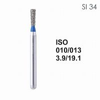 Бор алмазный MANI SI-34 по ISO 010, об.конус ,013 х 3.9 х 19.1 мм, зернистость S, 5 штук от Атридент