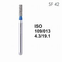 Бор алмазный MANI SF-42 по ISO 109, цилиндр ,013 х 4.3 х 19.1 мм, зернистость S, 5 штук от Атридент