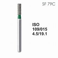 Бор алмазный MANI SF-79C по ISO 109, цилиндр ,015 х 4.5 х 19.1 мм, зернистость C, 5 штук от Атридент