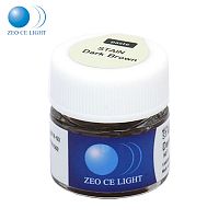 Краситель ZEO CE LIGHT Stain Dark Brown (темно коричневый), паста 3.5г. от Атридент