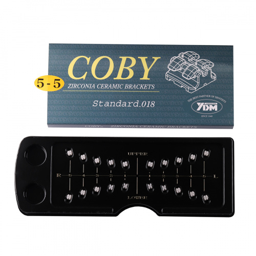 Брекеты COBY STD-018-5-5 из диоксида циркония, верхние,нижние,правые,левые на 1-5 зуб, паз .018", Edgewise от Атридент фото 3