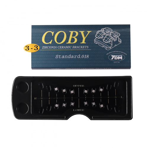 Брекеты COBY STD-018-3-3 из диоксида циркония, верхние,нижние,правые,левые на 1, 2 и 3 зуб, паз .018", Edgewise от Атридент фото 11