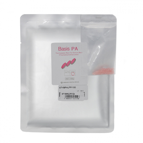 Пластмасса базисная Basis PA полиметилметакрилатная, для термо-пресса, цвет LF Pink, 100 г. от Атридент
