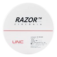 Диск циркониевый Razor 1100, размер 98х18мм, оттенок A3.5, однослойный от Атридент