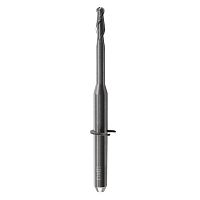 Фреза для обработки PMMA/PEEK/WAX совместима с VHF 40, размер: 2,0 х 3,0мм, цилиндр с округленным концом с 2 насечками, без покрытия. от Атридент