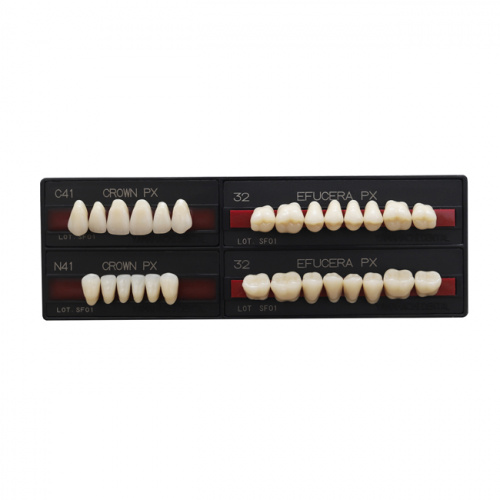 Зубы PX CROWN / EFUCERA, цвет A1, фасон S43S/N41/28, полный гарнитур, 28шт. от Атридент фото 3