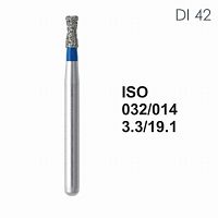 Бор алмазный MANI DI-42 по ISO 032, обр.конус ,014х 3.3 х 19.1 мм, зернистость S, 5 штук от Атридент