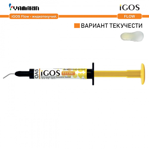 Композит пломбировочный iGOS Flow, оттенок: OA5, масса 2,6г (1,5мл) от Атридент фото 2