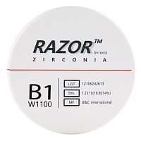 Диск циркониевый Razor 1100, размер 98х16мм, оттенок B1, однослойный от Атридент