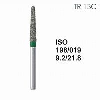 Бор алмазный MANI TR-13C по ISO 198, конус ,019 х 9.2 х 21.8 мм, зернистость C, 5 штук от Атридент
