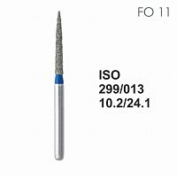 Бор алмазный MANI FO-11 по ISO 299, пламя ,013 х 10.2 х 24.1 мм, зернистость S, 5 штук от Атридент