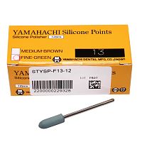 Силиконовый полир Yamahachi №13 для финишной обработки сплавов и пластмасс, зелёный, 12 шт. от Атридент