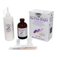 Пластмасса Re-Fine Bright самотвердеющая (3 минуты), цвет A2, набор 250 г + 260 мл. от Атридент