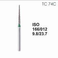 Бор алмазный MANI TC-74C по ISO 166, конус ,012 х 9.8 х 23.7 мм, зернистость C, 5 штук от Атридент