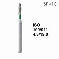 Бор алмазный MANI SF-41C по ISO 109, цилиндр ,011 х 4.3 х 19.0 мм, зернистость C, 5 штук от Атридент