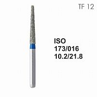 Бор алмазный MANI TF-12 по ISO 173, конус ,016 х 10.2 х 21.8 мм, зернистость S, 5 штук от Атридент