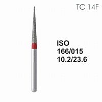 Бор алмазный MANI TC-14F по ISO 166, конус ,015 х 10.2 х 23.6 мм, зернистость F, 5 штук от Атридент