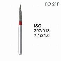 Бор алмазный MANI FO-21F по ISO 297, пламя ,013 х 7.1 х 21.0 мм, зернистость F, 5 штук от Атридент