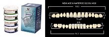 Зубы в боксах New Ace / Million, цвет A3.5, фасон SS2/S3L/M28, 20 полных гарнитуров. от Атридент