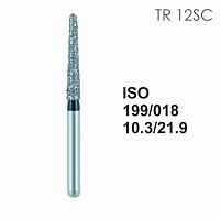 Бор алмазный MANI TR-12SC по ISO 199, конус ,018 х 10.3 х 21.9 мм, зернистость SC, 5 штук от Атридент