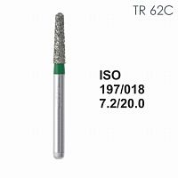 Бор алмазный MANI TR-62C по ISO 197, конус ,018 х 7.2 х 20.0 мм, зернистость C, 5 штук от Атридент
