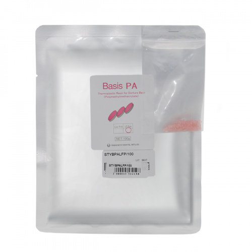 Пластмасса базисная Basis PA полиметилметакрилатная, для термо-пресса, цвет LF Pink, 100 г. от Атридент фото 3