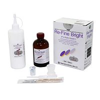 Пластмасса Re-Fine Bright самотвердеющая (3 минуты), цвет Clear, набор 250 г + 260 мл. от Атридент