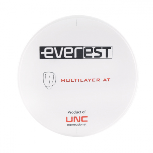Диск циркониевый Everest Multilayer AT, размер 95х12 мм, оттенок A1, многослойный от Атридент