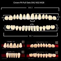 Зубы PX CROWN / EFUCERA, цвет B3, фасон O41/N32/28, полный гарнитур, 28шт. от Атридент