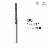 Бор алмазный MANI TR-12C по ISO 199, конус ,017 х 10.2 х 21.8 мм, зернистость C, 5 штук от Атридент