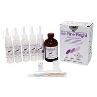 Пластмасса Re-Fine Bright самотвердеющая (3 минуты), цвет A2, набор 5 х 50 г + 260 мл. от Атридент