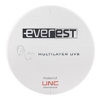 Диск циркониевый Everest Multilayer UVS, размер 98х25 мм, цвет A3.5, многослойный, для ускоренной синтеризации за 40 минут от Атридент