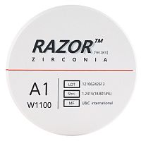 Диск циркониевый Razor 1100, размер 98х16мм, оттенок A1, однослойный от Атридент
