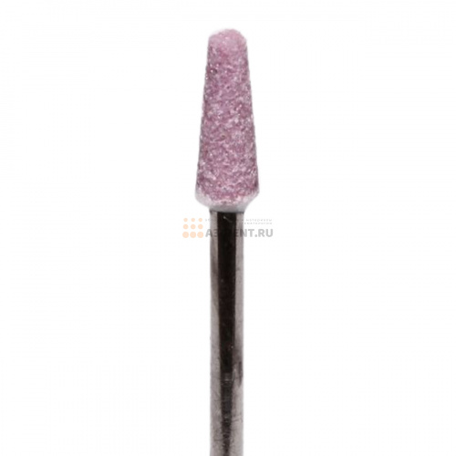 Карборундовые камни SONG YOUNG розовые, оксид алюминия, №20 для прямого наконечника, 100шт. фото 2
