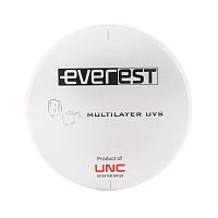 Диск циркониевый Everest Multilayer UVS, размер 98х16 мм, цвет BL1, многослойный, для ускоренной синтеризации за 40 минут от Атридент