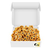 Фильц зуботехнический Sheshan Brush бязевый, жёлтый, жесткий, на дискодержателе, диаметр 22мм, 144шт.