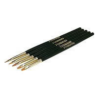 Кисть  для нанесения опаков композита LUNA WING и TWiNY синтетическая, плоская, 1шт Yamakin(Япония)