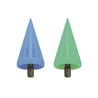 Полиры силиконовые "конус" для обработки композитных материалов, синие, зеленые 100шт.