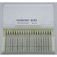 Бор алмазный Lixin Diamond, форма пуля, размер 2.7мм, 20шт.