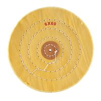 Круг полировочный для шлифмотора бязевый жёлтый Sheshan Brush, диаметр 6 дюймов, 60 слоёв, 10шт.