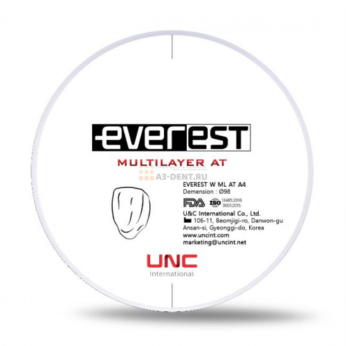 Диск циркониевый Everest Multilayer AT, размер 98х18 мм, цвет A4, многослойный