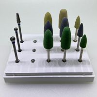 Набор полиров и фрез для обработки акрила, 12 инструментов в боксе. SIGEMA (Китай)