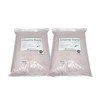 Порошок Creamy Sand - для предварительной полировки акриловых пластмасс, 6 кг (2 упаковки по 3 кг).