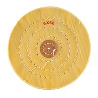 Круг полировочный для шлифмотора бязевый жёлтый Sheshan Brush, диаметр 6 дюймов, 60 слоёв, 10шт.  Круг полировочный для шлифмотора бязевый жёлтый Sheshan Brush, диаметр 6 дюймов, 60 слоёв, 10шт.