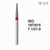 Бор алмазный MANI TR-21F по ISO 197, конус ,015 х 7.1 х 21.0 мм, зернистость F, 5 штук