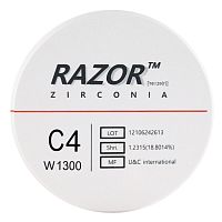 Диск циркониевый Razor 1300, размер 95х16мм, оттенок C4, однослойный