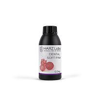 Фотополимер Dental Soft Pink, цвет розовый, для печати десневых масок, 0.5 кг